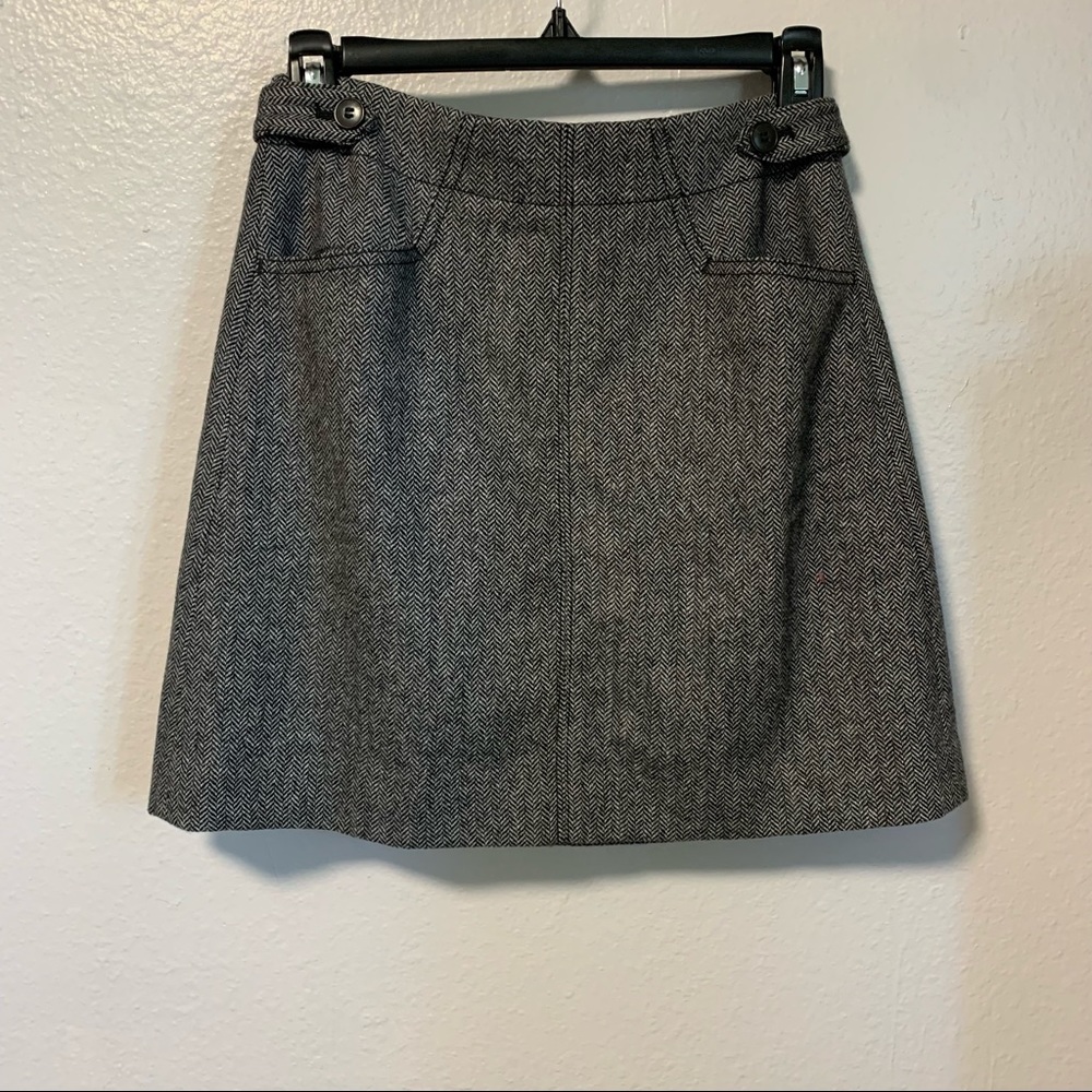Madewell Herringbone A-Line Mini Skirt NWT size 0